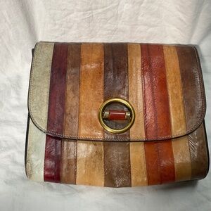 Tory Burch Eel skin Leather-lined Clutch